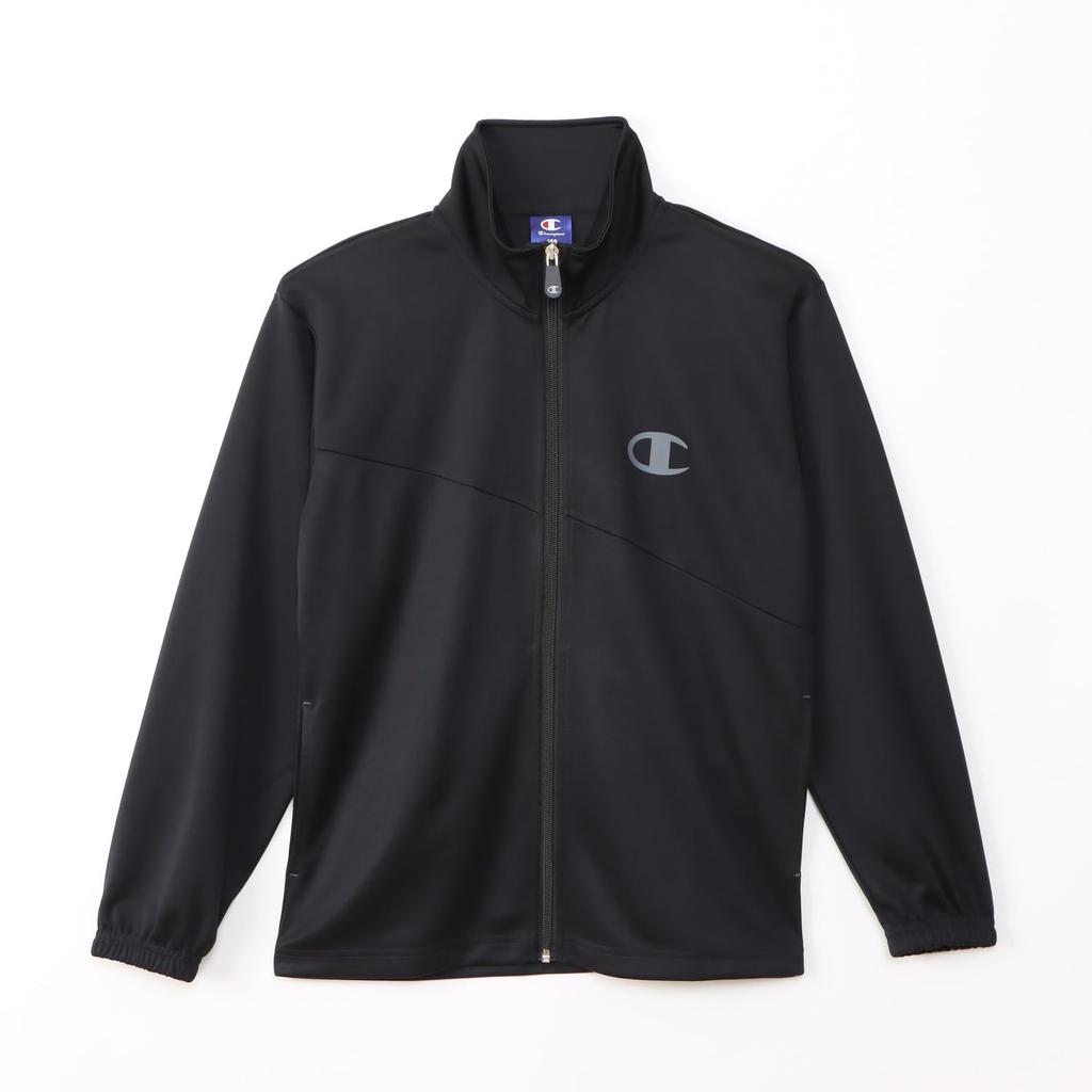 Champion Long Sleeve Tracksuit Set with a Single Logo and Rubber Basic Sports Training Black Kids' (2-Piece Set), Quick-Drying, Print, Suit,