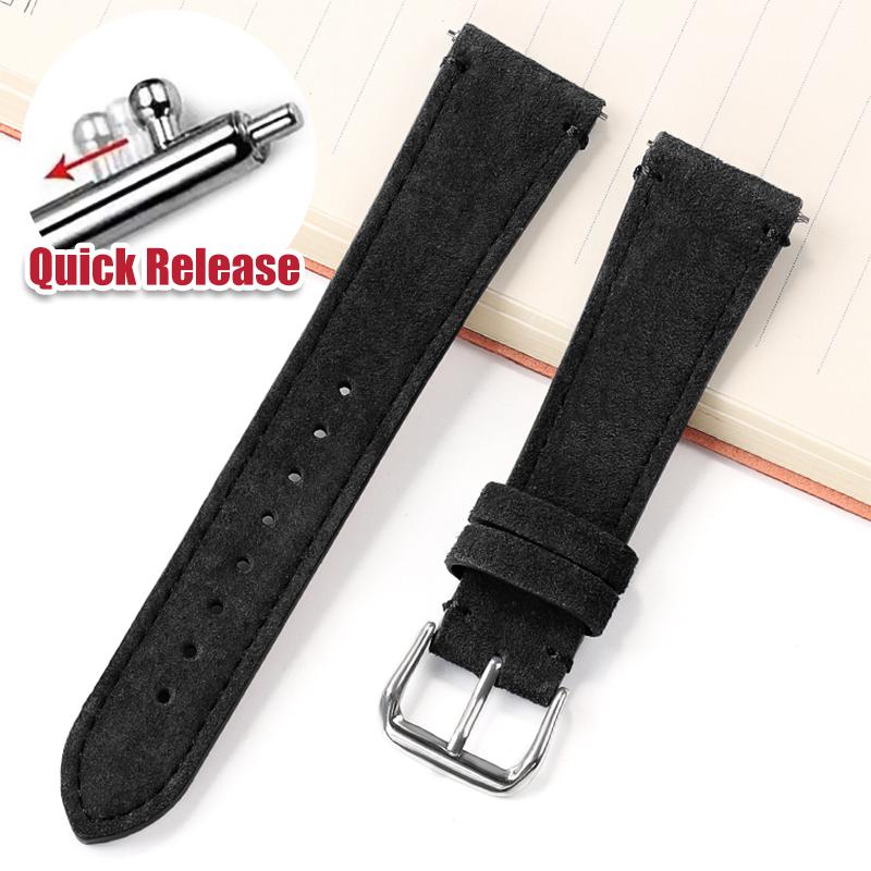 Quick Release Soft Suede Watch Strap for Omega 20/22mm for Huawei Watch Gt3/Gt4 Bracelet Women Men Universal Calfskin Wristband