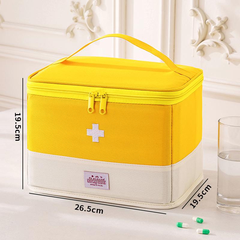 Portable Oxford Cloth Medicine Bag - Large Capacity Folding First Aid Kit & Multi-purpose Storage