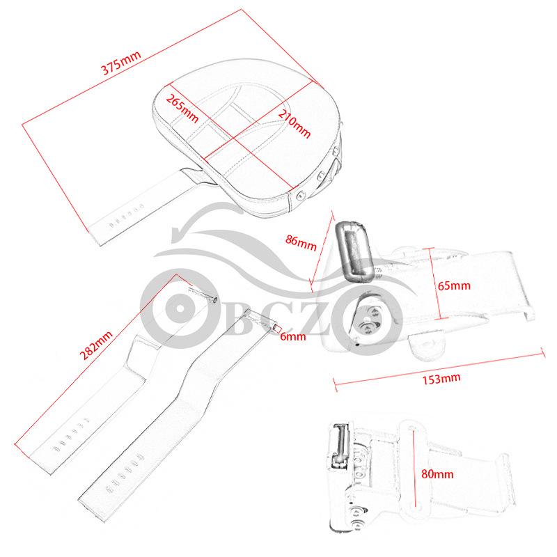 Victory Far East Series Motorcycle Driver Backrest Modification
