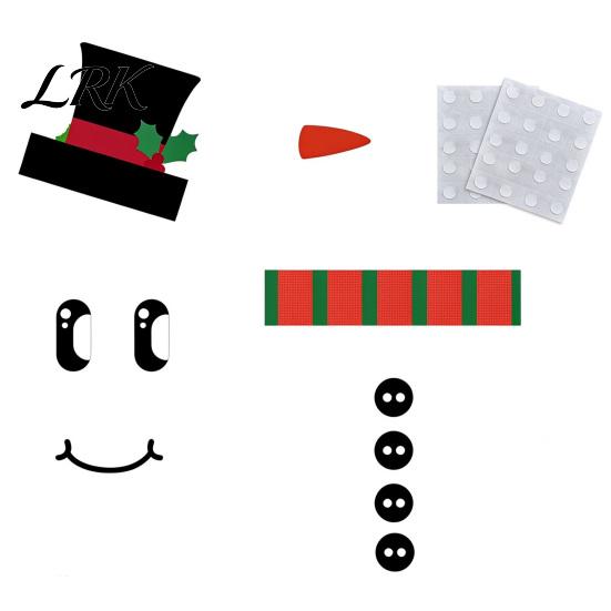 Self Adhesive Holiday Window Clings Christmas Snowman Stickers, DIY Decorative Emoticon Stickers for Party Supplies, Glass Waterproof Peel and