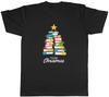 Unisexs T Shirt Library Books Christmas Tree Xmas Unisex Tee Gift
