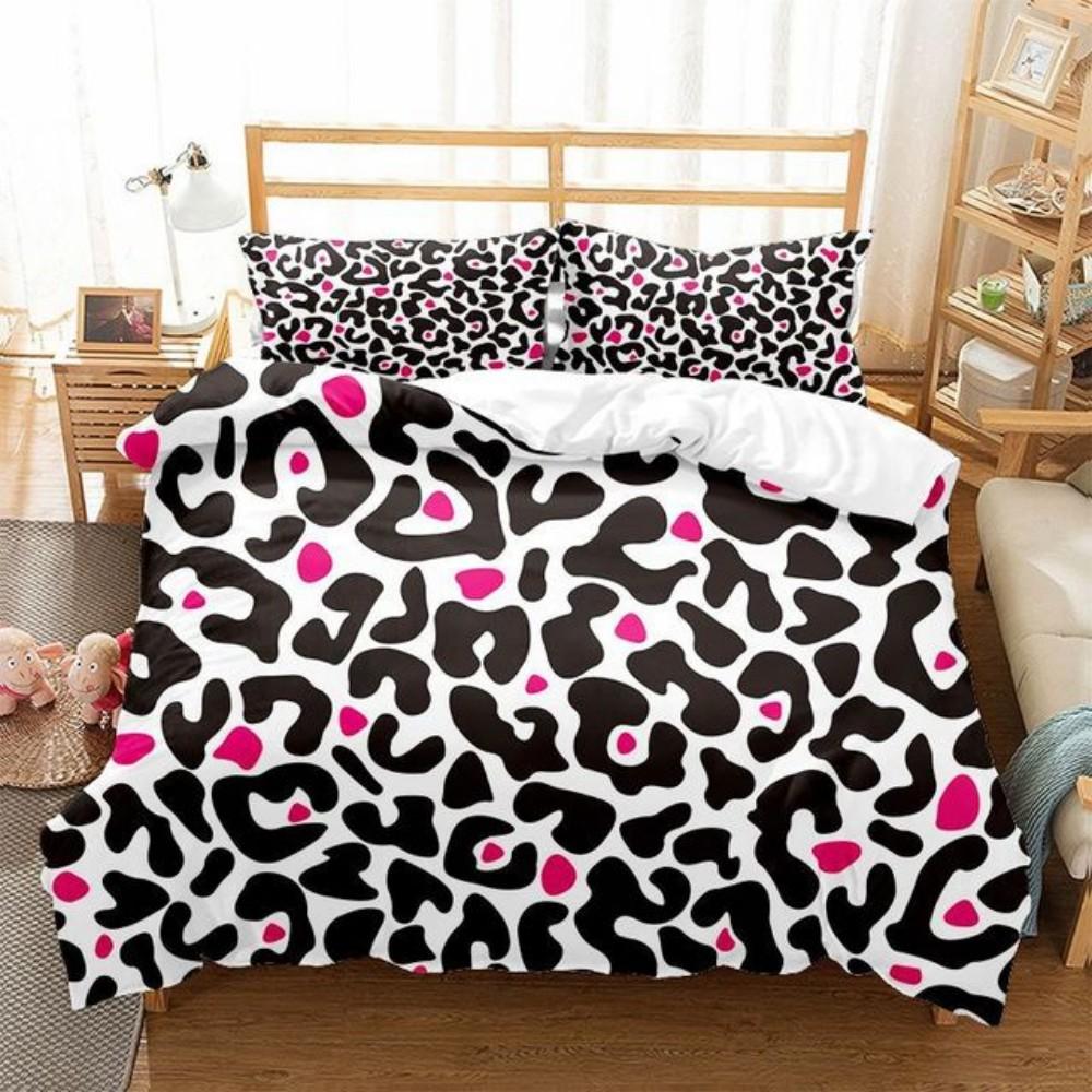 Leopard Print Bedding Set For Women Men Teens African Animal Cheetah Duvet Cover Single Double Queen King Full Twin Duvet Cover