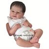 BZDOLL 18inch 45cm Soft Vinyl Reborn Baby Doll Cloth Body with 3D-paint Skin and Visible Veins Newborn Girl Lifelike Kid Art Toy for Birthday Gift