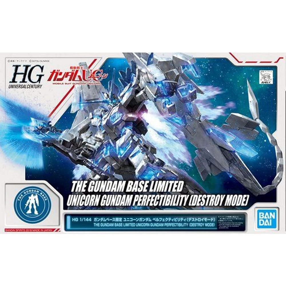 HG 1/144 Gundam Base Limited Unicorn Gundam Perfectivity (Destroy Mode) Mobile Suit Gundam UC (Un...