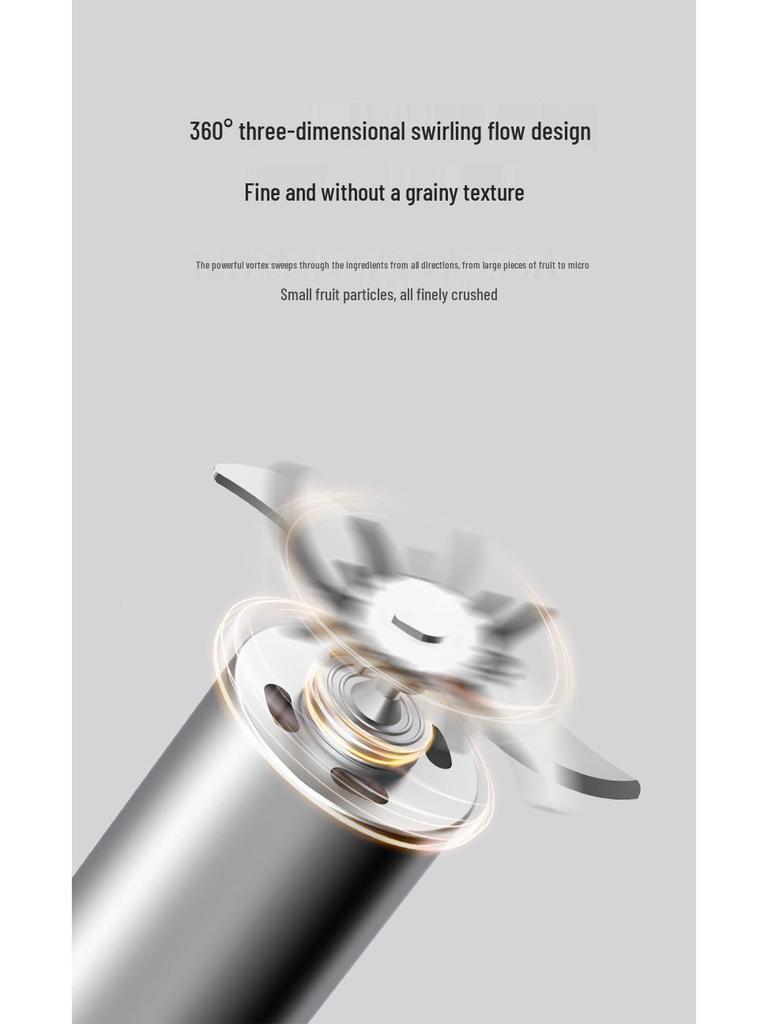 Portable Wireless Multi-Functional Juicer with Type-C Socket