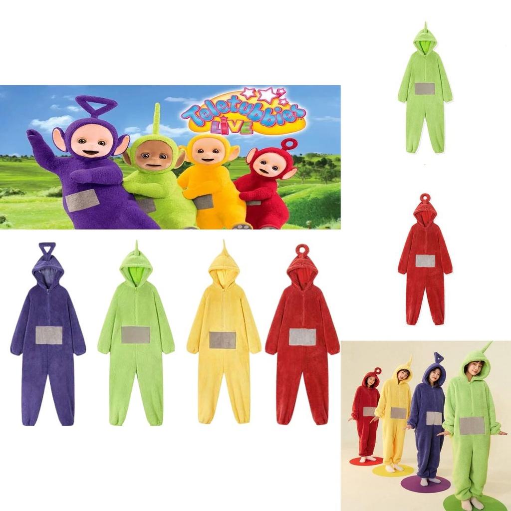 Teletubbies Cosplay Korallen Samt Nachtwäsche für ultimativen Komfort und Stil