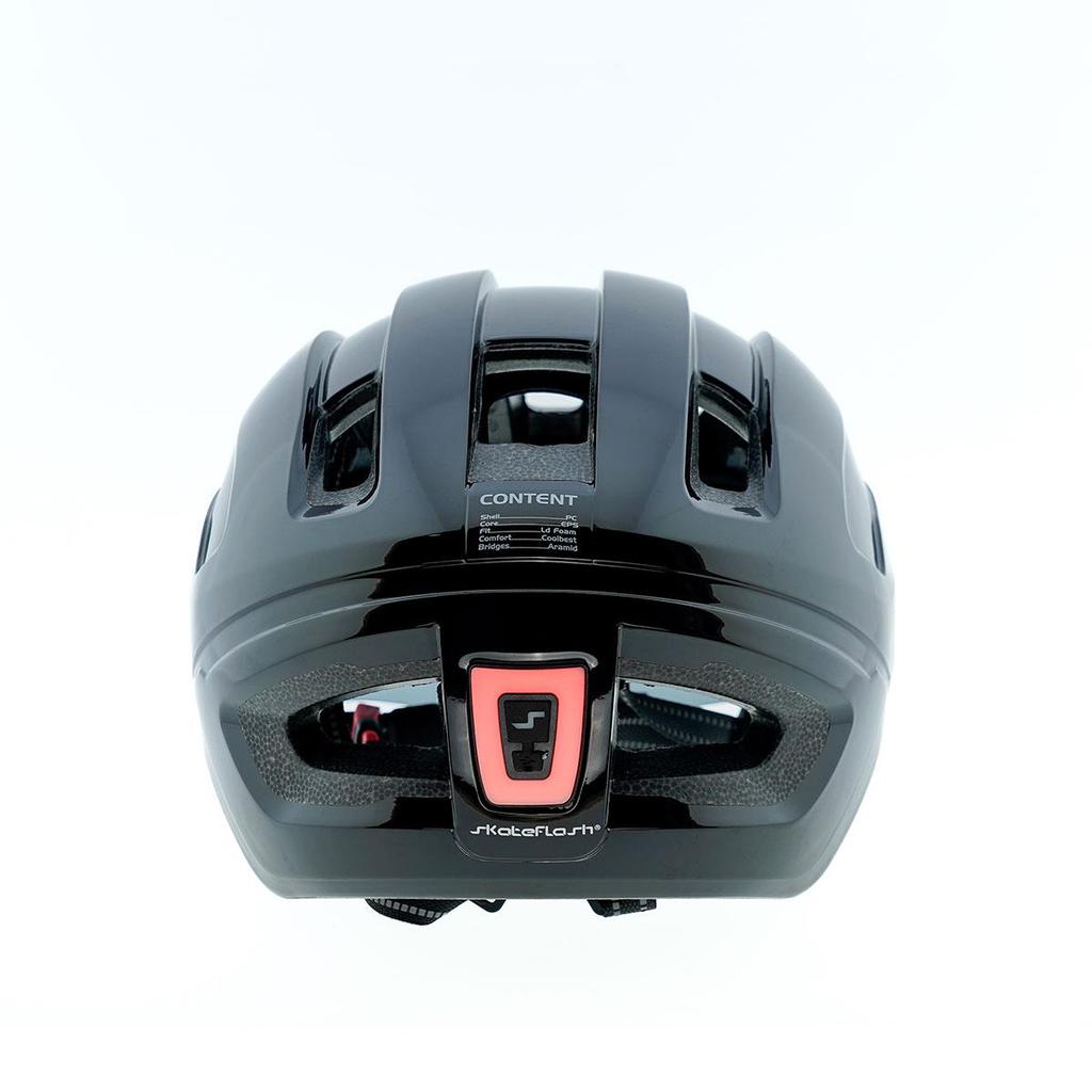 SkateFlash Atomic Black Bike Helmet