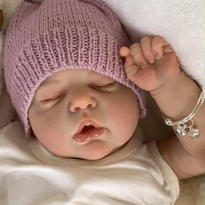 55 cm Reborn Baby Doll Alexis riidest keha pehme nukufiguur tüdrukule kingitus