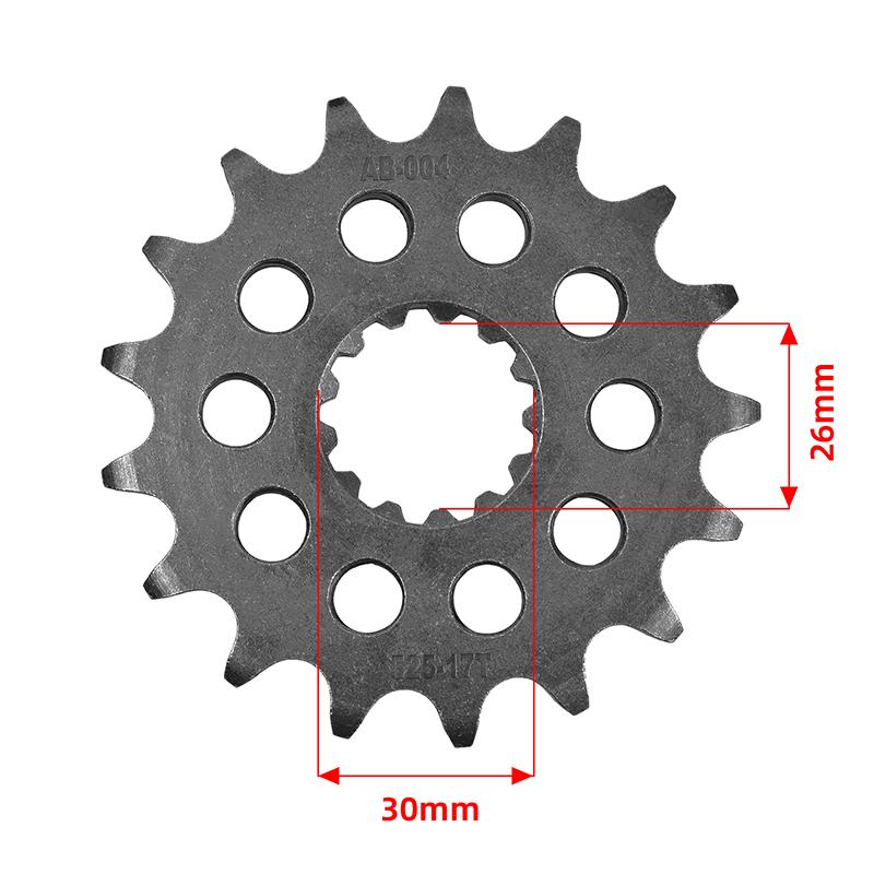 

525-17T 525 42T Front Sprocket Gear Wheel for Triumph 800 865 2003-2012 800 Speedmaster 2003-2005 front 17T