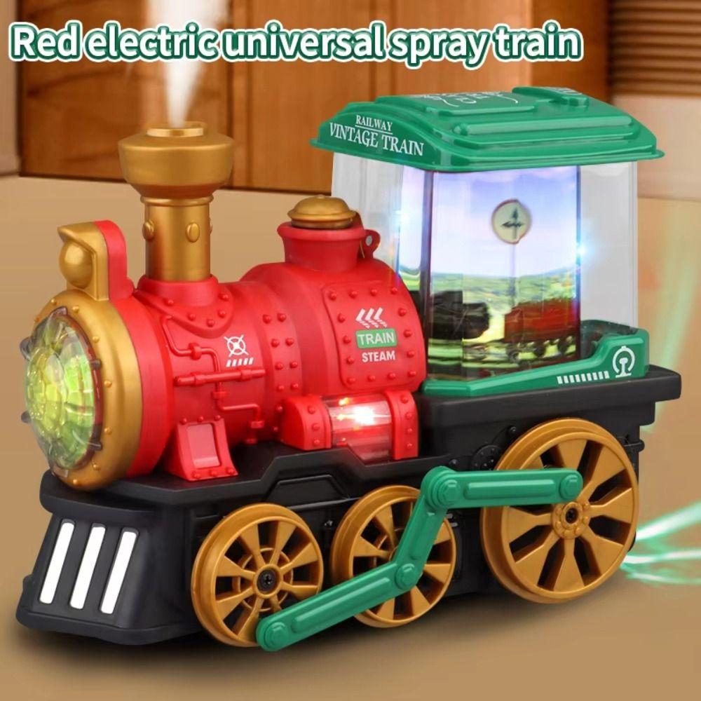 Vintage Locomotive Spray Train Toy Sounding Steam Train Toy Cute Educational Toy Gift