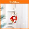 Christmas Wooden Decor Ornaments With Painted Santa And Snowman For Holiday Festive Display