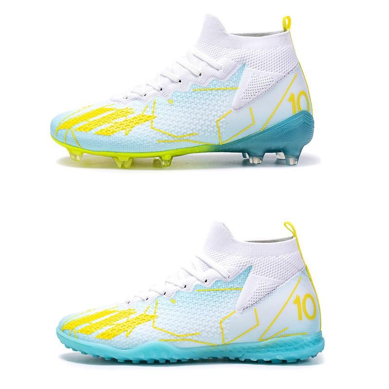 2025 European Cup Summer New High-top Mbappe Football Training Shoes Couple Long Nails Broken Nails Competition Shoes