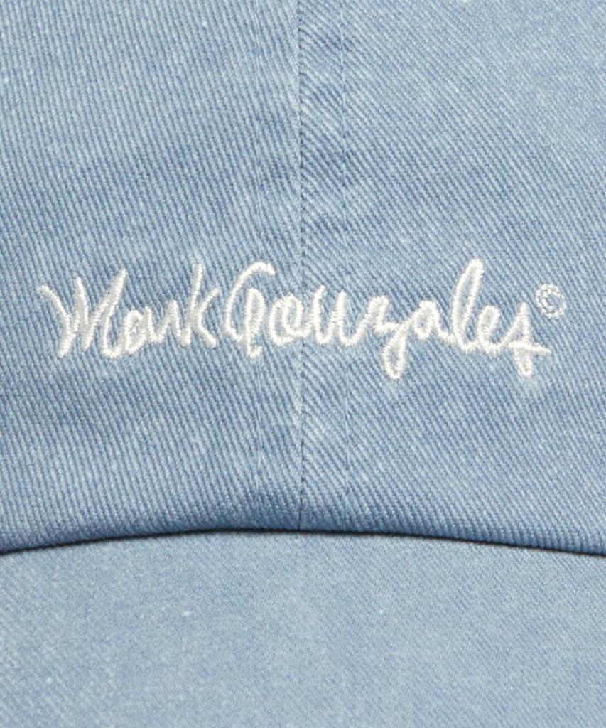 MARK GONZALES Signed Logo Washed Basic Ball Cap - Blue