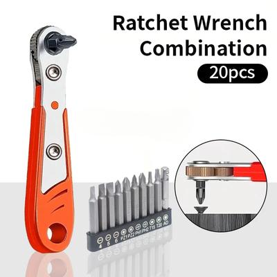Tool Set Connector One Phillips Hexagonal Screwdriver Bit Metal Flex Shaft Plastic Ring Ratchet Magnetic Mini Two-Way