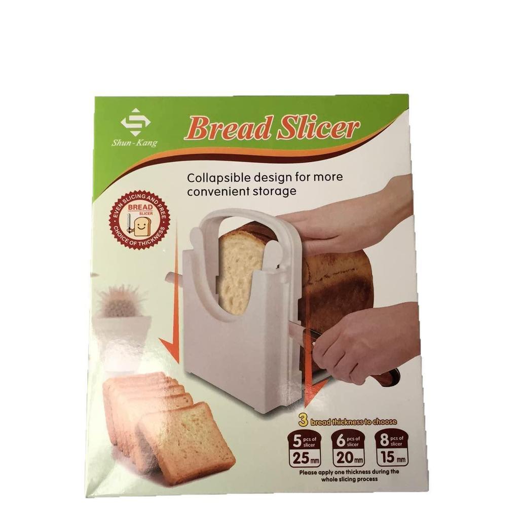Bread Slicer Kitchen Tool - Toast Cutter & Slicing Rack
