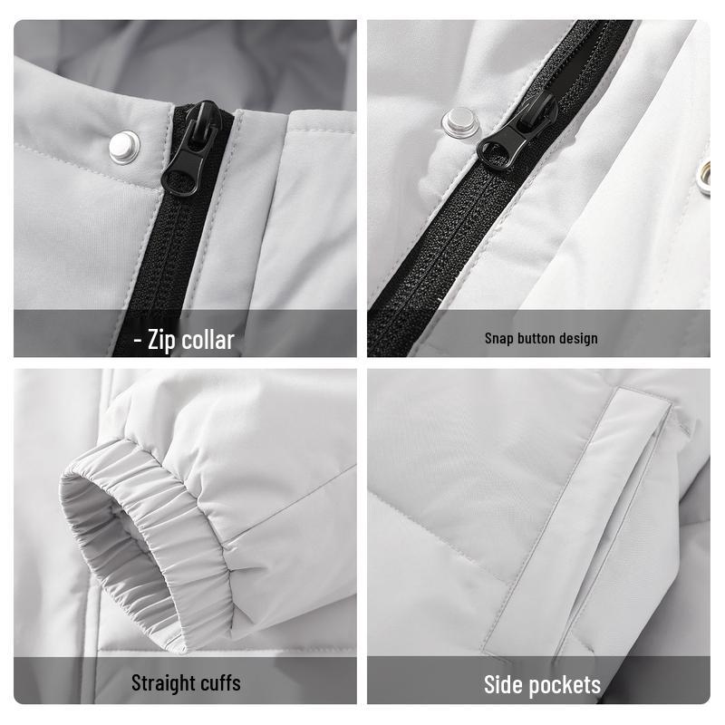 MINISO Men's American Casual Hooded Puffer Jacket