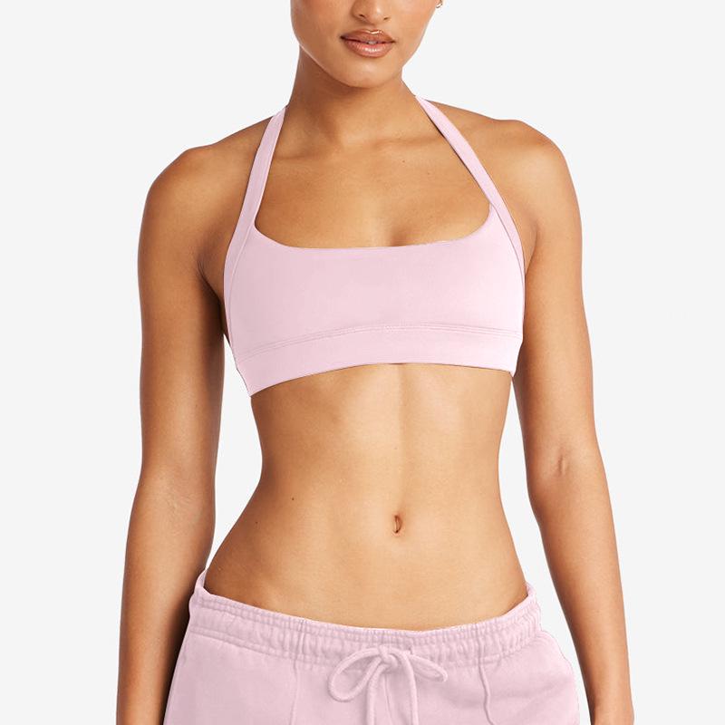 

Спортивный бюстгальтер с вырезом халтер - Топ-майка для пилатеса низкой интенсивности, йоги, фитнеса для женщин Medium