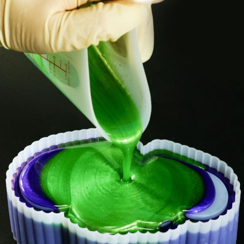 Set 2 buc Pahare de Măsurat din Silicon 250ml și 500ml Căni de Amestec cu Gradații Clare Pahare de Capacitate de Laborator de Unică Folosință