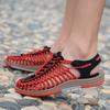 Summer Men Sandals Handmade Leather Hiking Outdoor Beach Shoes Fashion and Casual Sandals Men's Summer Shoes Sandals