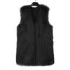 Dámská umělá vesta s výstřihem do V Top Faux Vest Coat