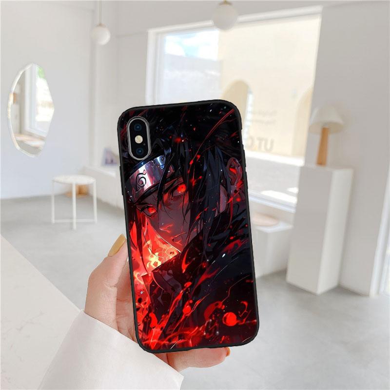 PP4 Anime Naruto Soft Shell Phone Case for iPhone 16 15 14 13 12 Pro Max Plus Mini