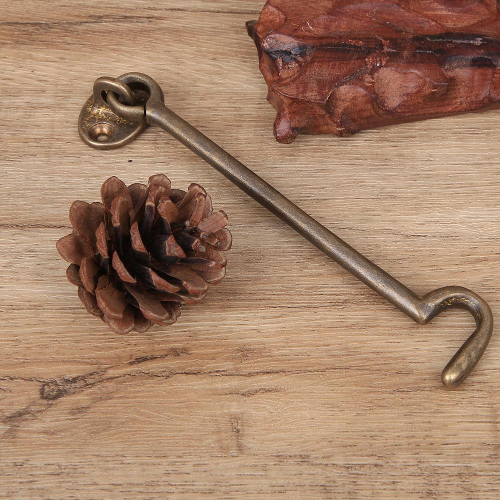 Chinese Style Window Latches Antique Brass Security Window Stay Hook Wind Brace