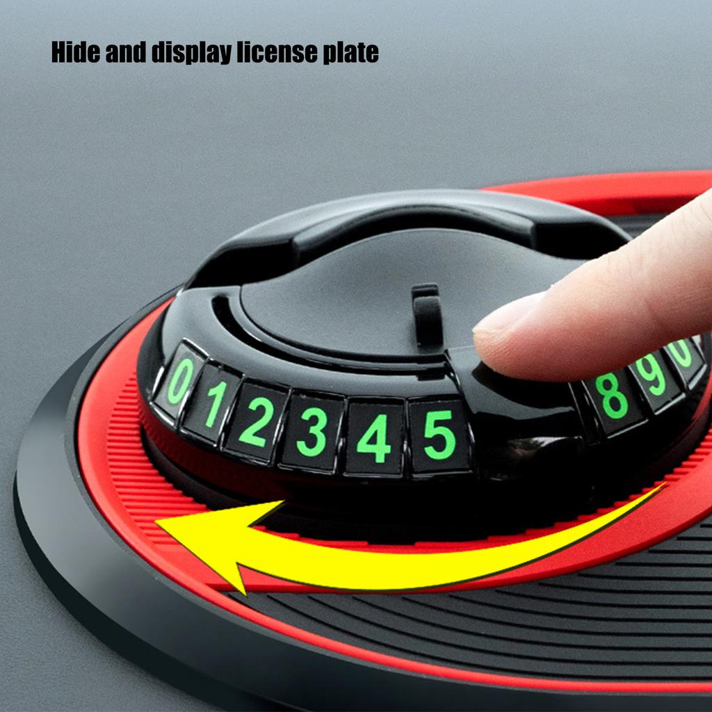 Multifunctional 4in1 Car Mobile Phone Antislip Mat Can Hide The Moving Number Plate Mobile Phone Navigation Holder