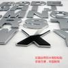 DIY 50mm high big plastic 3d chrome letters self adhesive Alphabet car stickers auto sign Car accessories Decoration