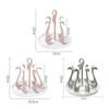 1pc Cup Storage Rack Swan Shape Hand-held Desktop Water Cup Holder Rotatable Mug Coffee Cup Draining Rack Kitchen Organizer