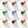 Cheerleading Pom Poms with Handle Cheerleader Squad Spirited Pompoms Metallic Foil Cheer Hand Flowers for Team Spirit Sports Dance Cheering Party