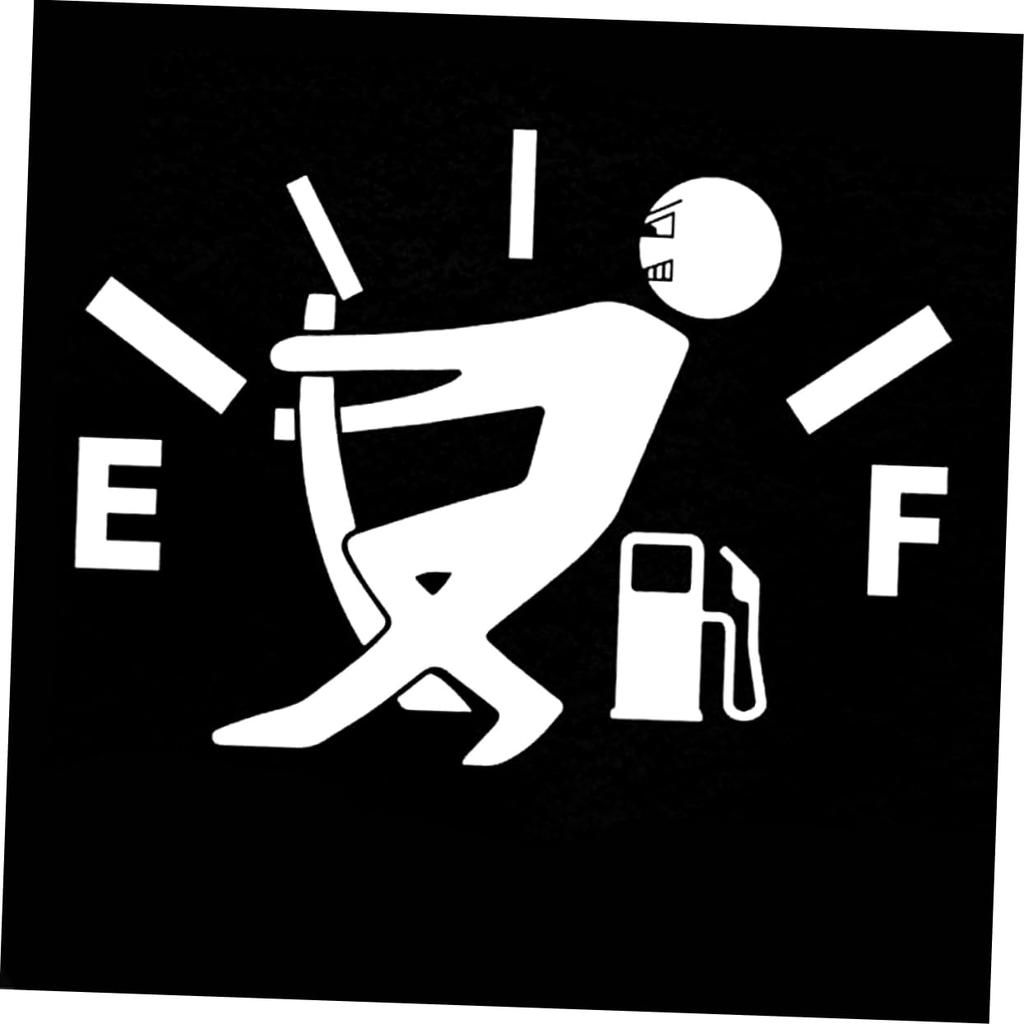 Beatifufu Gas Gauge Sticker Seal Tank Car Sticker Gas Meter Applique S164 White