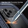 Aviation Aluminum Alloy Frame Bumper Phone Case For iPhone 17 16 15 14 13 Pro Max Plus Metal Lens Protection Shockproof Cover