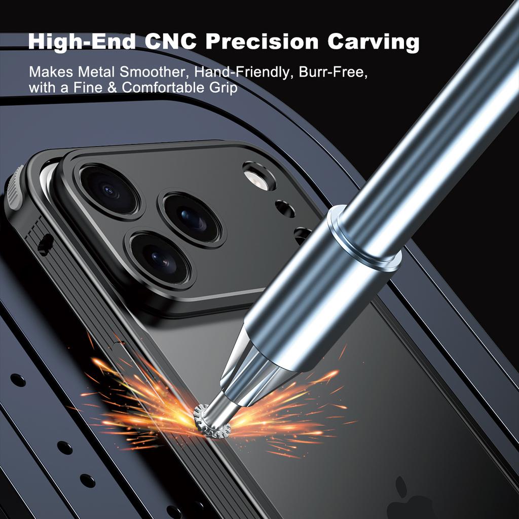 Aviation Aluminum Alloy Frame Bumper Phone Case For iPhone 17 16 15 14 13 Pro Max Plus Metal Lens Protection Shockproof Cover