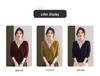2025 Fashionable Mom's Knitted Two-Piece Look Lapel Sweater - Long-Sleeve Top for Middle-Aged Women, Perfect for Spring & Autumn