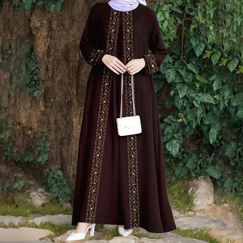 

Мусульманская женская одежда имеет простой и элегантный стиль и модный дизайн, подходит для повседневной жизни и подходит для ношения женщинами. 5XL чёрный