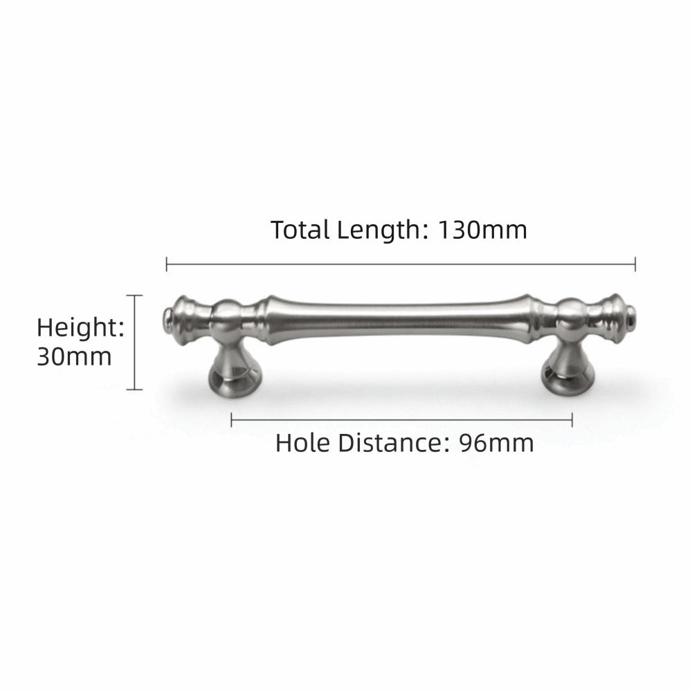 Zinc Alloy Cabinet Door Handle Light Luxurious Modern Simple Drawer Knobs High-end European Style Cabinet Hardware Kitchen Door