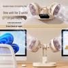 Wireless Dual-Head USB Desktop Fan - Compact, Long Battery Life for Home Use