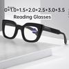 Men Trendy Rivet Reading Glasses Women Vintage Durable Square Frame Eye Glasses Blue Light Blocking Hyperopia Eyewear Óculos