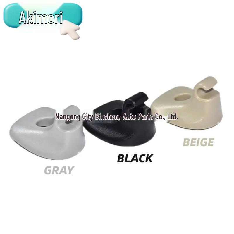 2-Pack Gray/Black/Beige Sun Visor Clips for Dodge Avenger (OE# 1GW25DW1AA)