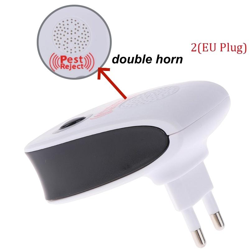 Enhanced Ultrasonic pest killer Electronic Anti Mosquito Insect mouse Repeller 2(EU  Plug)