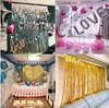 Children's First Birthday Laser Rain Curtain Tassel Balloons Decoration Set