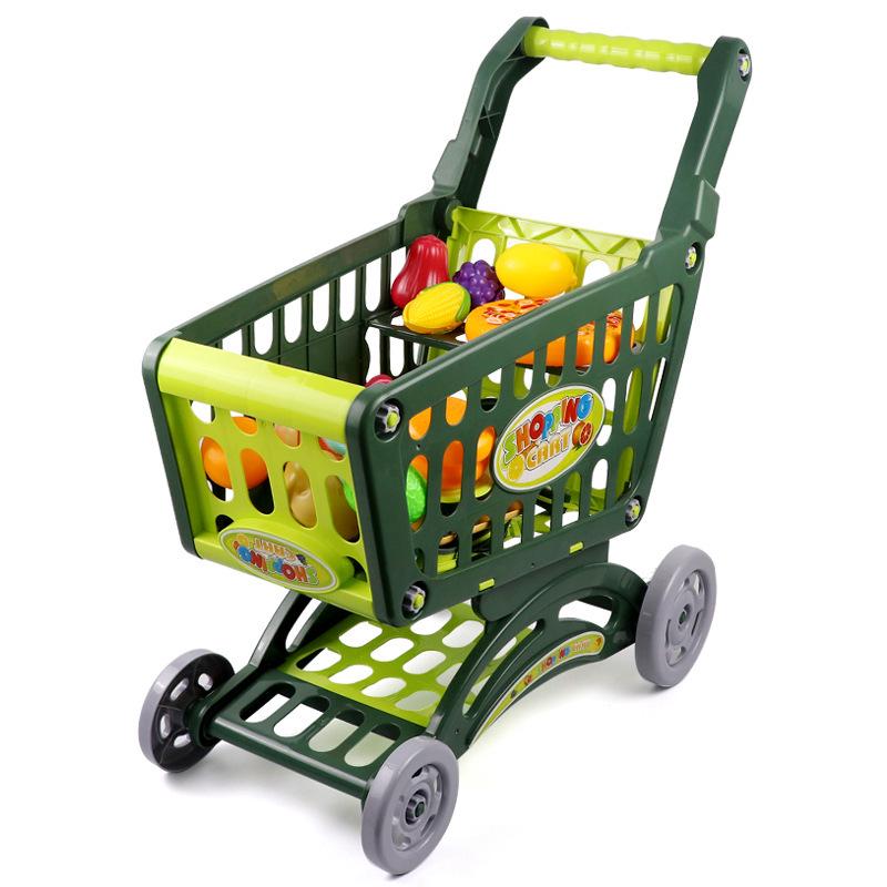 Kids' Role-Play Shopping Cart Toy: Large Simulation Supermarket Walker for Boys and Girls