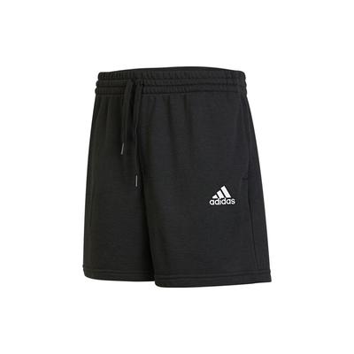 Solid Color Logo Drawstring Knit Shorts Men Bottoms Black GK9600
