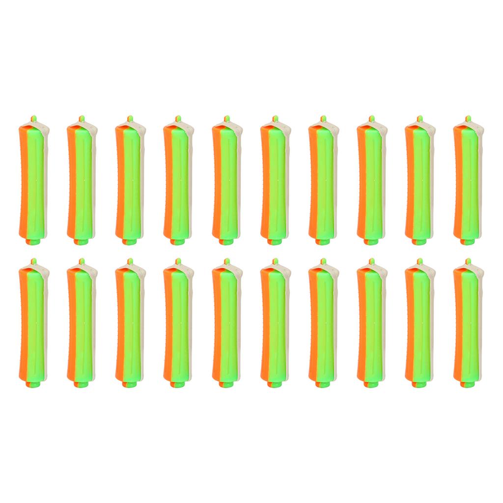 20pcs Hair Perm Rods Set Universal Thickened Nonslip DIY Orange Perm Rods for Beginner for Home