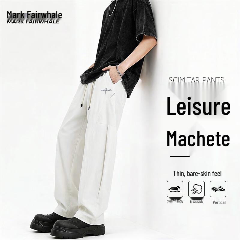 Mark Fairwhale Men s Summer Breathable Relaxed Casual Pants L