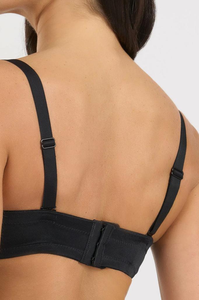 Women's Padded Bra with Detachable Straps, Black Women's Padded Bra with Detachable Straps, Black