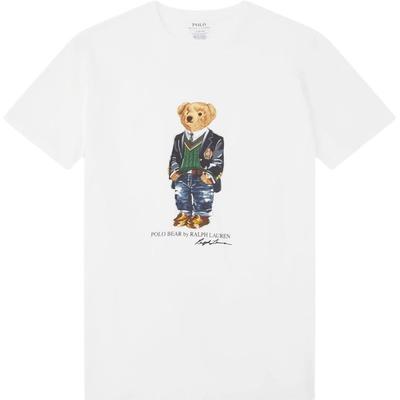 Polo Polo Beer Letterpatroon Gedrukt Ronde Hals Korte Mouw T-shirt Heren Tops Wit MNPOKNI1N820931-100