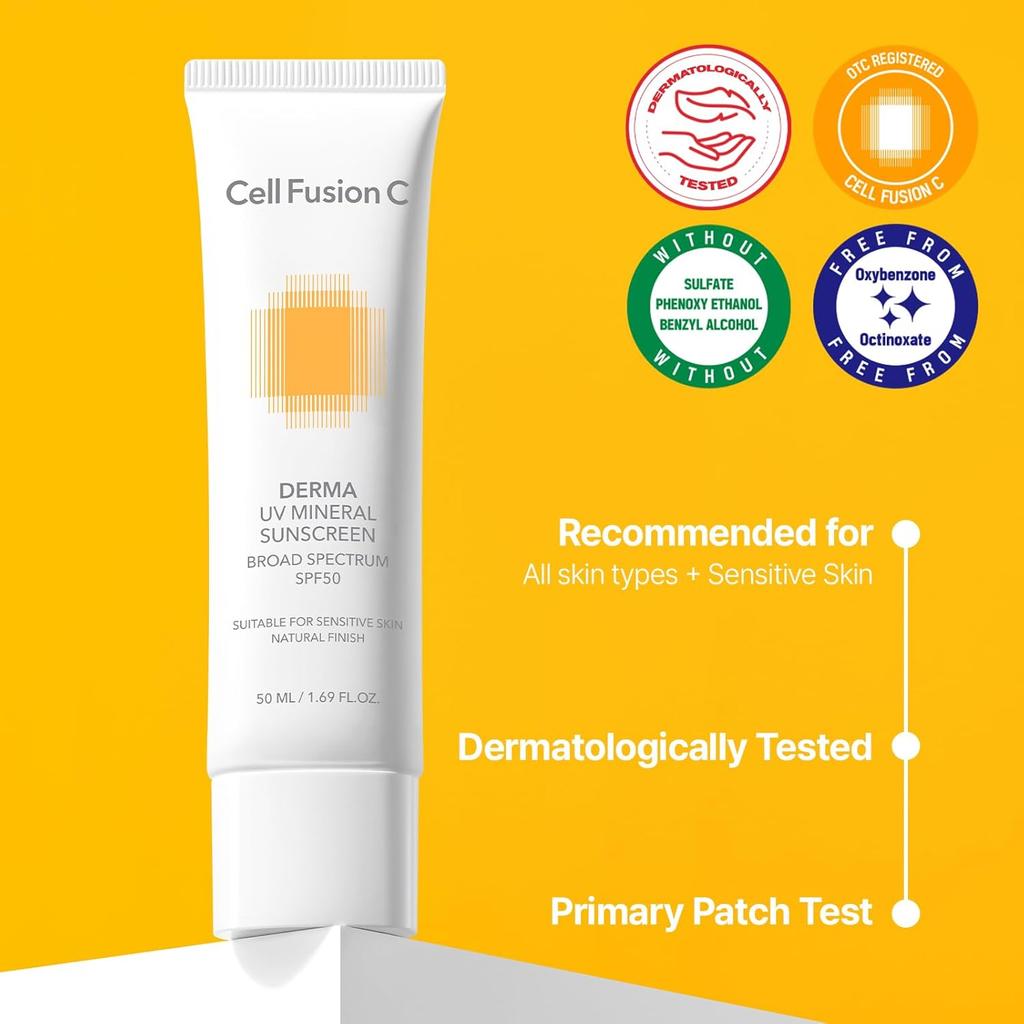 Cell Fusion C Derma UV Mineral Sunscreen SPF50+ PA++++ (Mineral Sunscreen, Sensitive Skin)