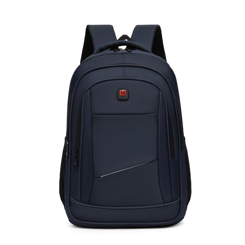 Simple Solid Color Business Computer Bag High-end Men's Backpack Commuter Backpack Outdoor Leisure Backpack
